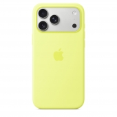 Apple Silicone Case with MagSafe for iPhone 17 Pro Max, Neon Yellow (MGFM4)