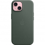 Apple FineWoven Case with MagSafe for iPhone 15 Plus, Evergreen (MT4F3)