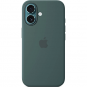 Apple Silicone Case with MagSafe for iPhone 16, Lake Green (HC)