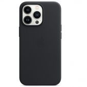 Apple Leather Case with MagSafe for iPhone 13 Pro, Midnight (MM1H3)