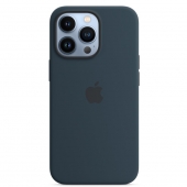 Apple Silicone Case with MagSafe for iPhone 13 Pro, Abyss Blue (HC)