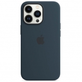 Apple Silicone Case with MagSafe for iPhone 13 Pro, Abyss Blue (MM2J3)