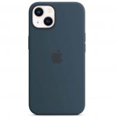 Apple Silicone Case with MagSafe for iPhone 13, Abyss Blue (MM293)