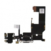 Шлейф порту заряджання iPhone 5 High Copy Black/White