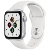 Б/У Apple Watch SE 40mm GPS Silver Aluminum Case with White Sport Band (MYDM2)