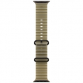 Apple Watch Ultra 4 Black Titanium Case with Translucent Kelp Ocean Band (MJCT4+MKAV4)