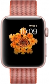 Часы  Apple Watch Series 2 42mm Rose Gold Aluminum Case with Space OrangeAnthracite Woven Nylon Band (MNPM2)