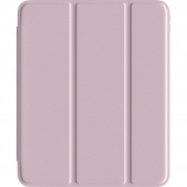 Comma Joy PU Case with Pencil Slot Series for iPad Air 13 2024, Light Pink
