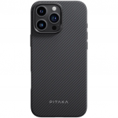 Pitaka Military-Grade Protective Case Twill 600D for iPhone 16 Pro - Black/Grey (KI1601PPA)