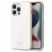 Moshi iGlaze Slim Hardshell Case for iPhone 13 Pro, Pearl White (99MO132103)