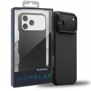 Monblan Kevlar Magnetic Air Series for iPhone 17 Pro, Black Grey