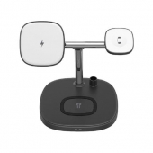 Бездротовий зарядний пристрій WIWU M8 Power Air 4in1 Series, Black