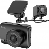 HOCO DV3 Driving Recorder with Display (dual-channel), Black