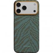 Pitaka Edge Ultra-Slim Breath of Veins Dive Green for iPhone 17 Pro Max (BV1703PM)