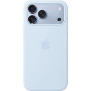 Apple Silicone Case with MagSafe for iPhone 18 Pro, Crisp Blue (MK8W4)